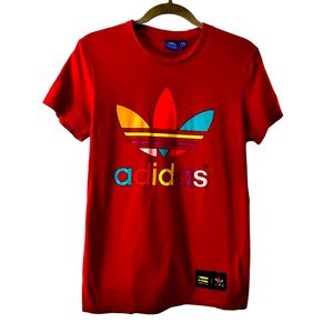 Adidas X Pharrell Williams Short Sleeve T-Shirt with Super Color Trefoil Logo